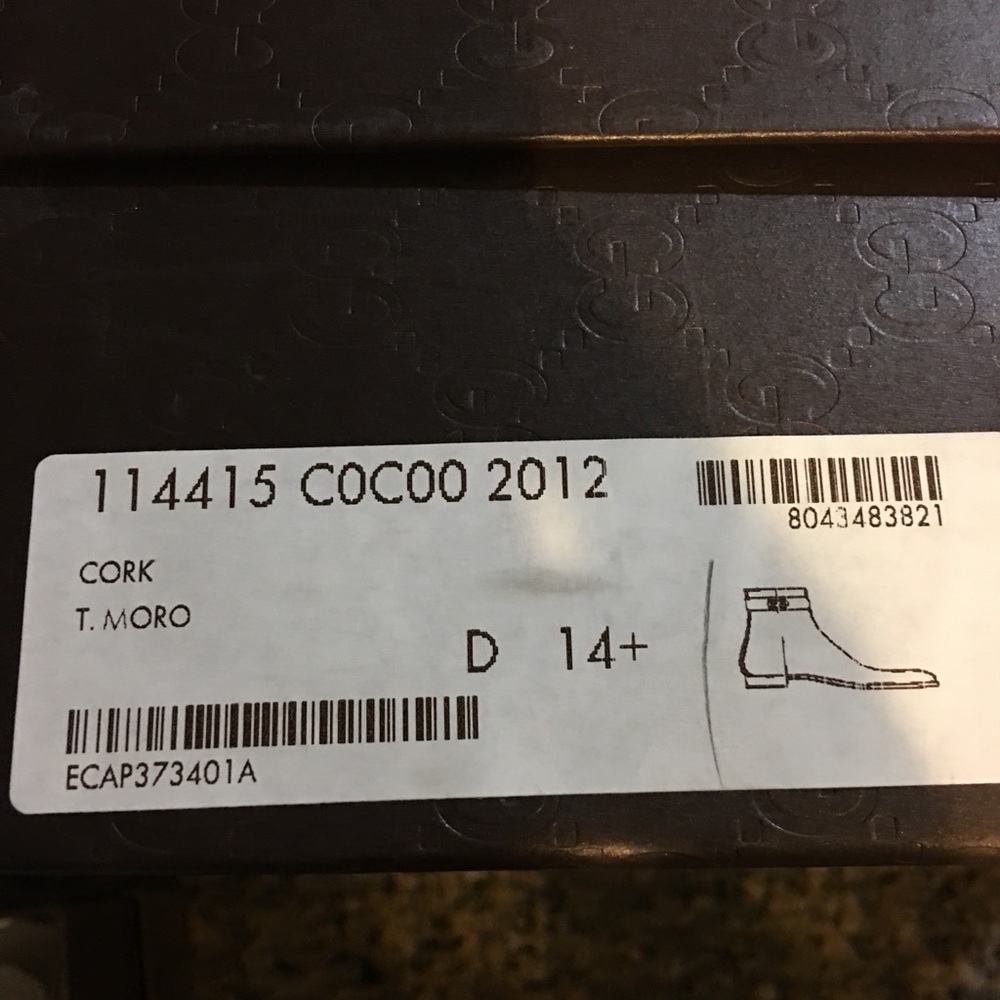 Gucci Mens Ankle Brown Boots Size 15.5 US 14.5 UK - Picture 5 of 8